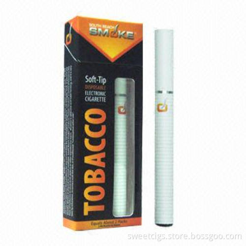 Disposable E CIG, Soft Tip with Real Cigarette Filter